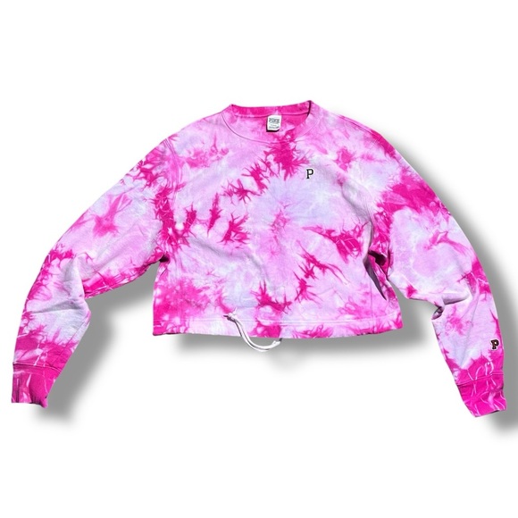 PINK Victoria's Secret Fuchsia Tie-Dye Top - Picture 1 of 15